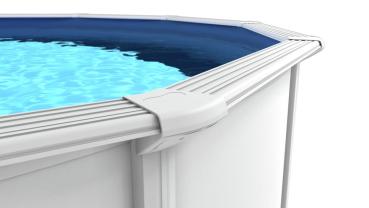 Steinbach Stahlwandpool Set Nuovo de Luxe II Ø 360 x 120 cm Innenfolie blau 012141
